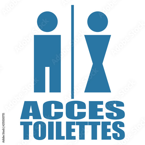 Logo accès toilettes.