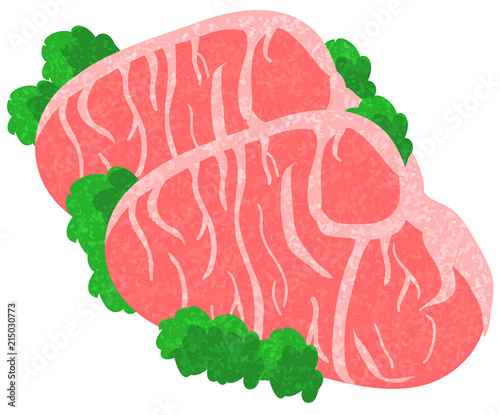 生肉　手描き風