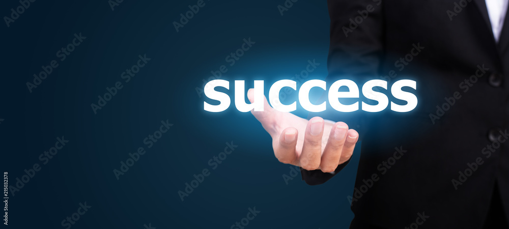 success in the hand of business. success in the hand of business.