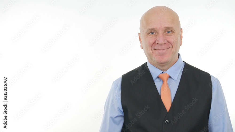 Businessman Image Smiling Happy and Satisfied Businessman Image Smiling Happy and Satisfied