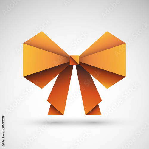 kokarda origami wektor