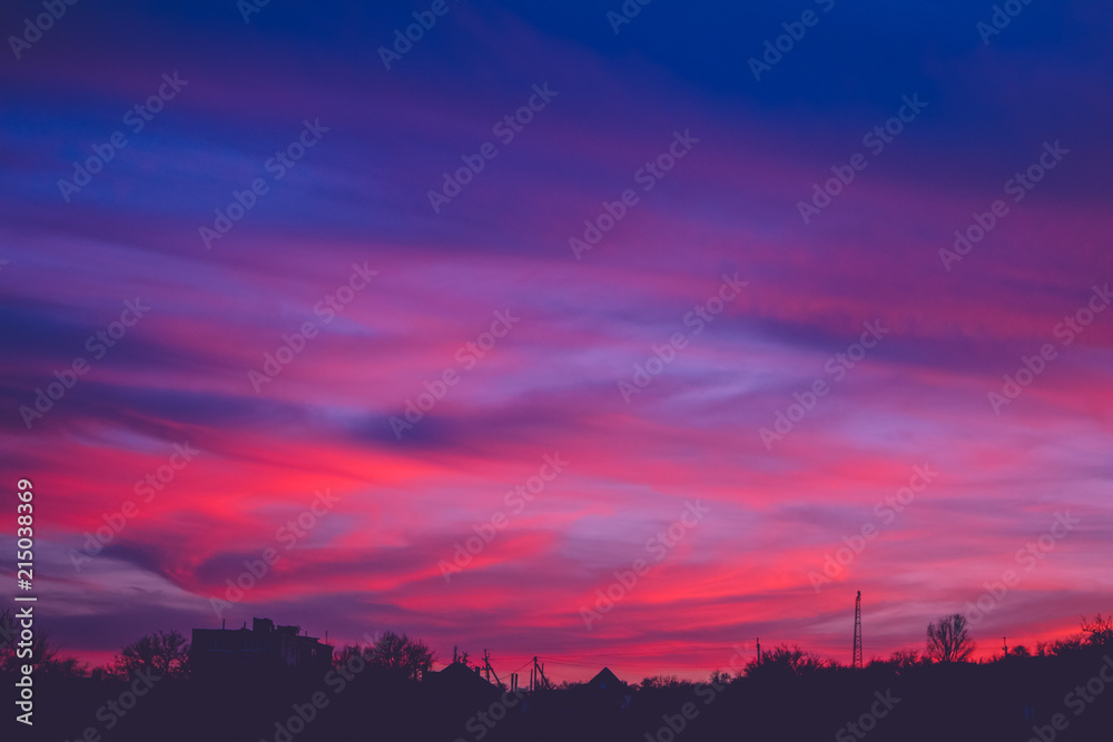 Fototapeta premium Pink sunset