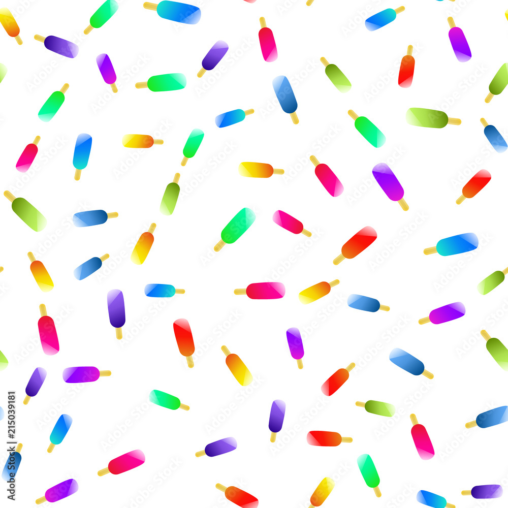 Seamless ice cream pattern colorful background Seamless ice cream pattern colorful background