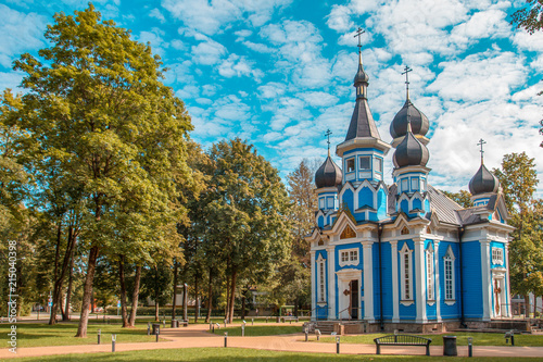 Fototapeta Naklejka Na Ścianę i Meble -  Orthodox church in Druskininkai city, Lithuania
