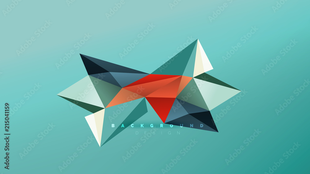 Abstract background - geometric origami style shape composition, triangular low poly design concept. Colorful trendy minimalistic illustration Abstract background - geometric origami style shape composition, triangular low poly design concept. Colorful trendy minimalistic illustration