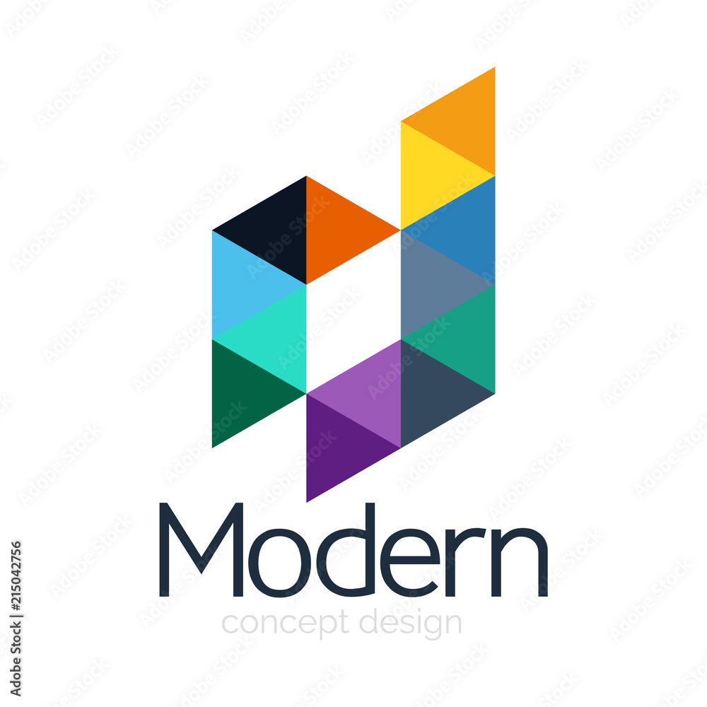 Triangle shape design abstract business logo icon design. Company logotype branding emblem idea Triangle shape design abstract business logo icon design. Company logotype branding emblem idea