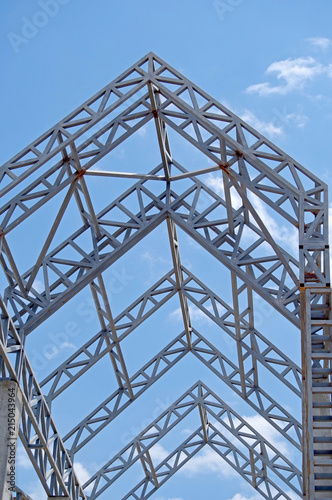 Structure of steel for building construction