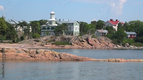 Sunny July day in Hanko. Southern Finland photo