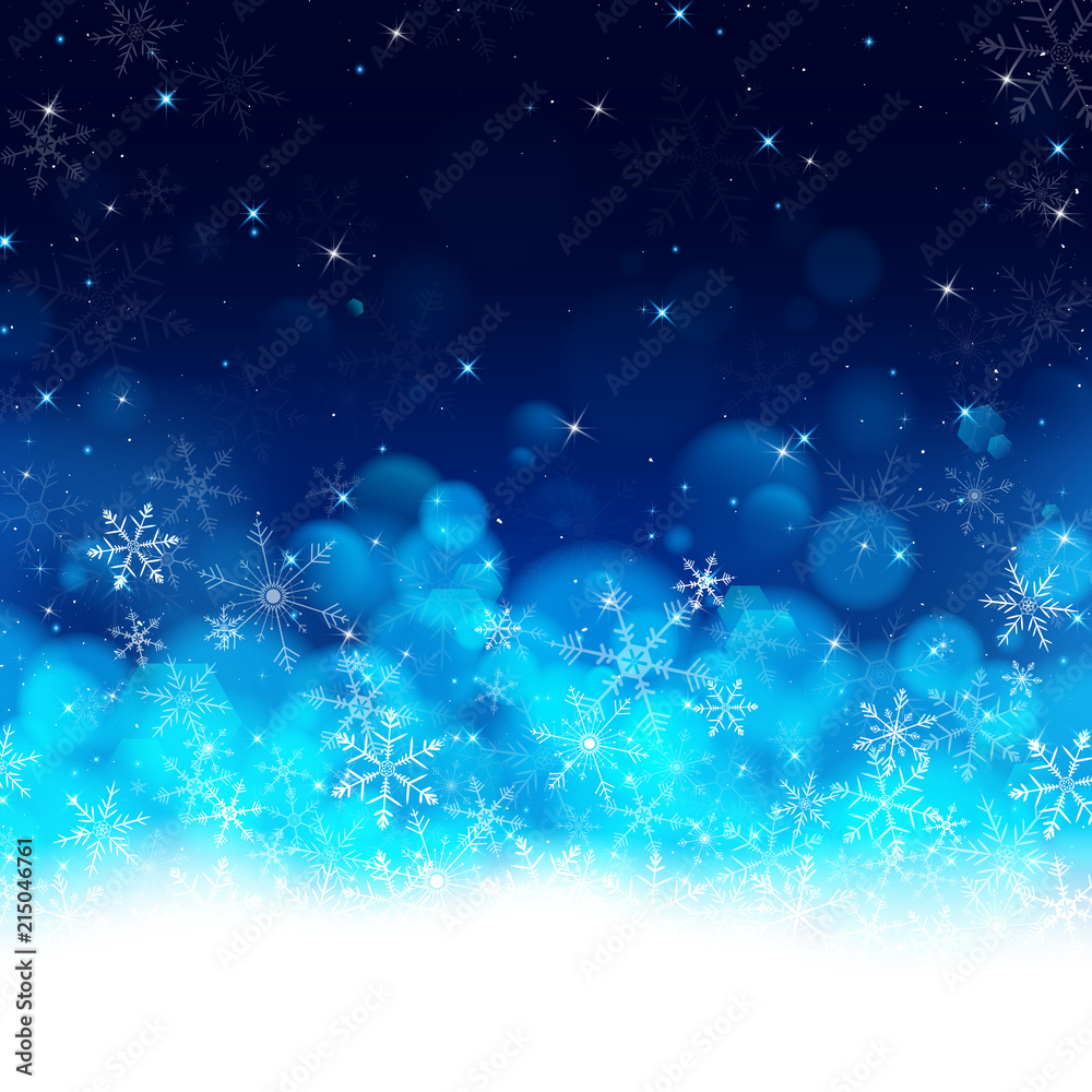 Winter Night, blue, christmas, dark, HD phone wallpaper