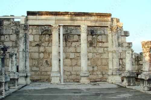 The landscape of the ruins of the ancient temples, where Jesus taught people at one time.