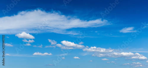 Blue sky and white clouds - natural background