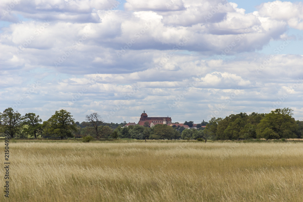Havelberg Cathedral under cloudy sky Havelberg Cathedral under cloudy sky