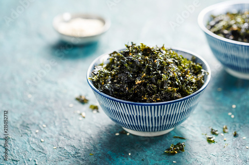 Sweet and Salty Roasted Dried Seaweed, Healthy Snack or Korean Side Dish