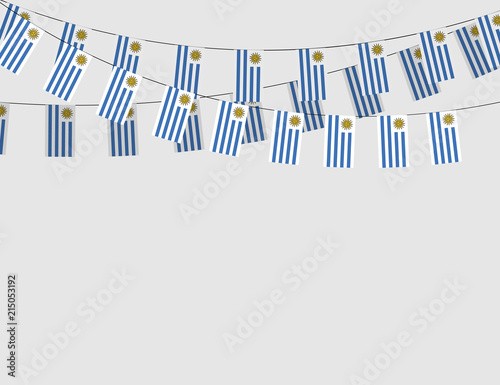 Urugvuayan flags garland