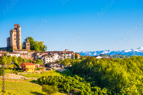 Serralunga d'Alba castle, langhe, Piedmont, Italy photo
