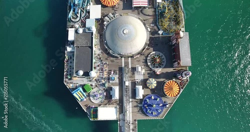 Brighton pier from above, drone footage