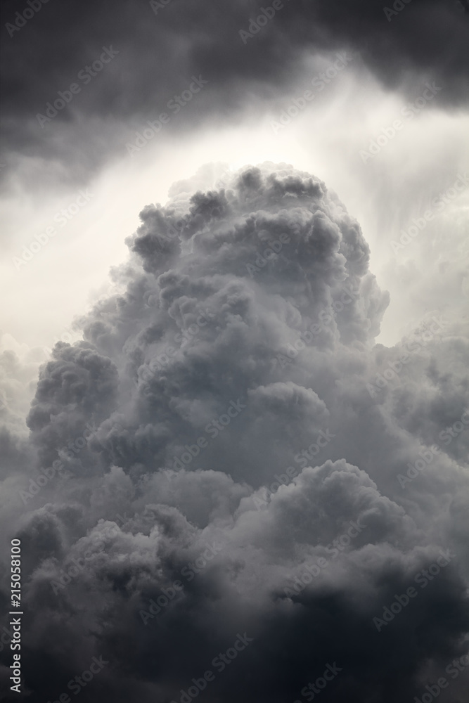 Clouds background. Dramatic grey clouds - obrazy, fototapety, plakaty 
