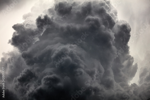 Fotografia Clouds background. Dramatic grey clouds