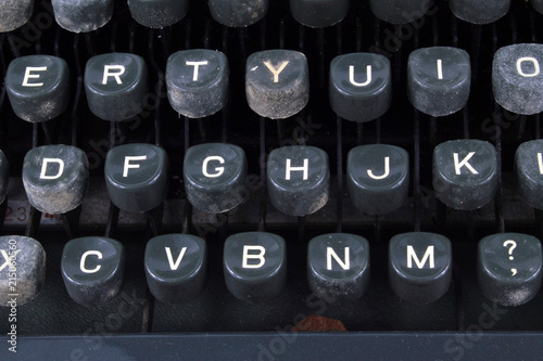 Close Up of a Vintage Typewriter