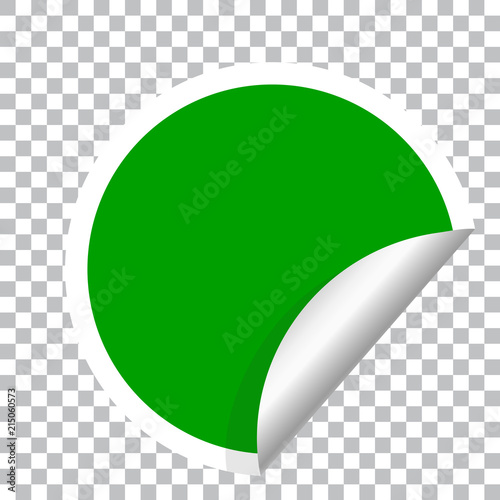 green round sticker