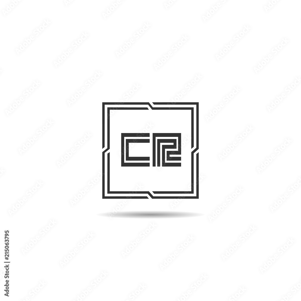 Initial Letter CR Logo Template Design Initial Letter CR Logo Template Design