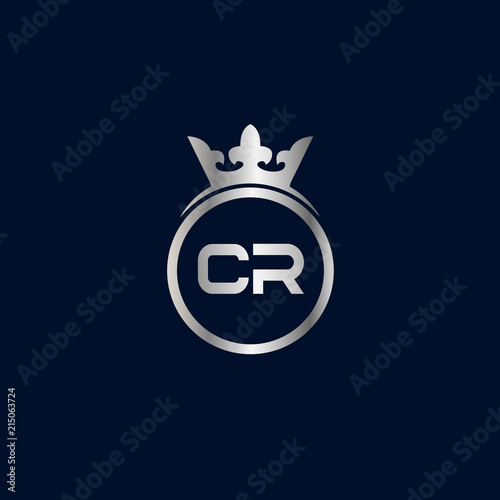 Initial Letter CR Logo Template Design