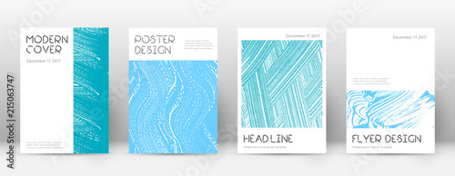 Cover page design template. Minimal brochure layout. Classic trendy abstract cover page. Pink and bl