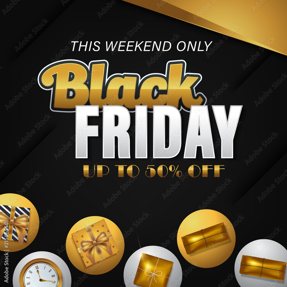 Black Friday sale inscription design template Black Friday sale inscription design template