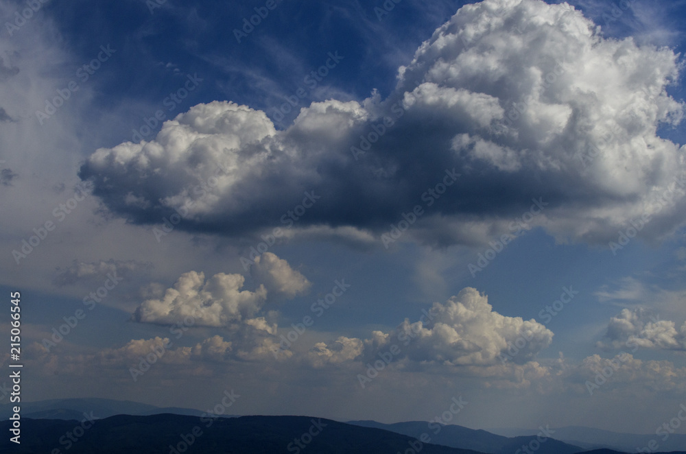 Fototapeta premium panorama Bieszczady połoniny