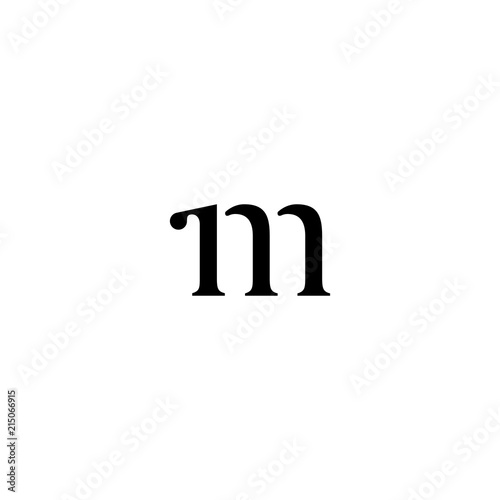 m letter initial logo