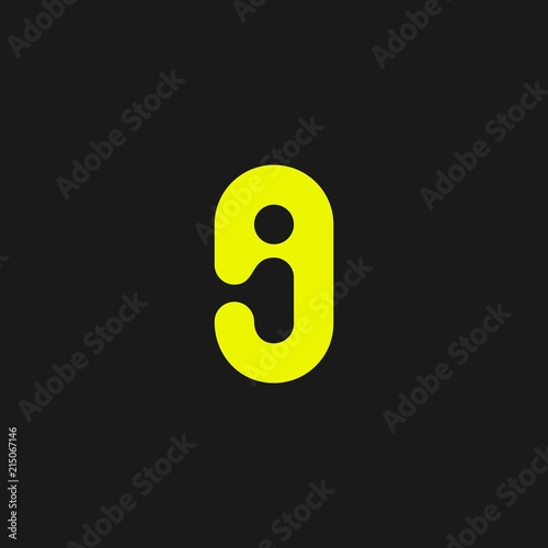 i9 initial 9i logo vector icon photo