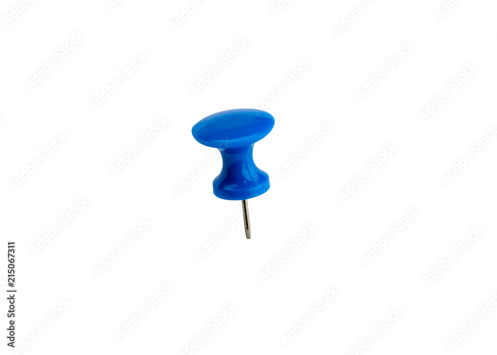 Pin photo illustration. Blue push pin set in various configurations and situations. Isolated on white background including clipping path. Pin photo illustration. Blue push pin set in various configurations and situations. Isolated on white background including clipping path.