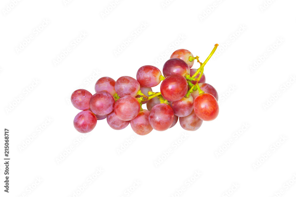 Isolated Studio Shot. Grape With Clipping Path On White -By Pen Tool