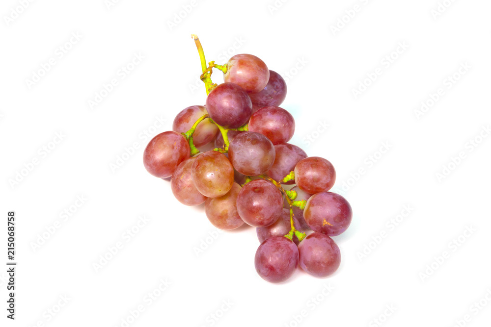 Isolated Studio Shot. Grape With Clipping Path On White -By Pen Tool Isolated Studio Shot. Grape With Clipping Path On White -By Pen Tool