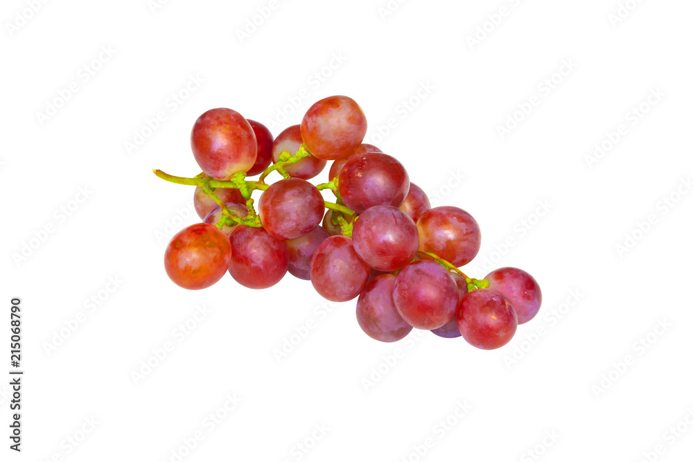Isolated Studio Shot. Grape With Clipping Path On White -By Pen Tool Isolated Studio Shot. Grape With Clipping Path On White -By Pen Tool