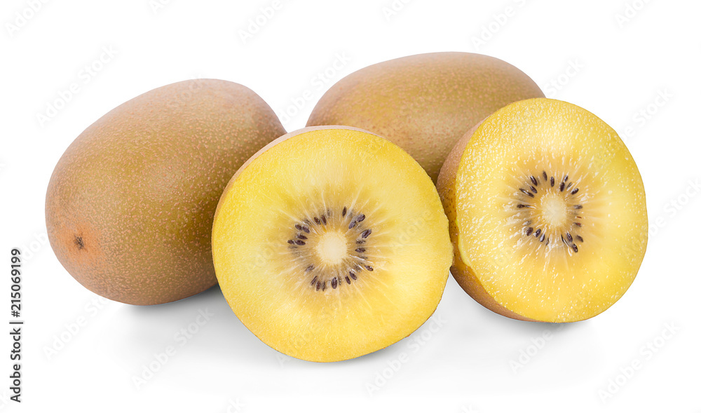 yellow kiwi fruit an isolated on white yellow kiwi fruit an isolated on white