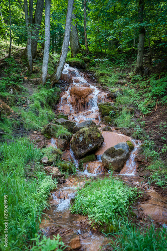 Fotografie David's Mill Waterfall in Gauja national park