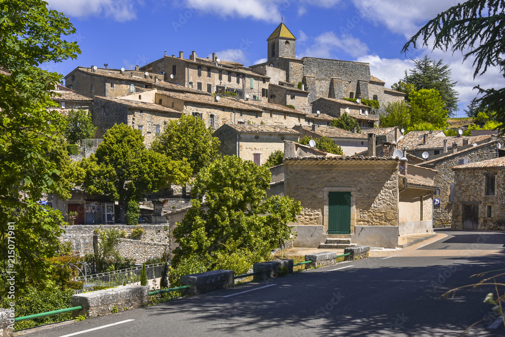 old village Aurel with stone houses, Provence, France, department Vaucluse, region Provence-Alpes-Côte d'Azur