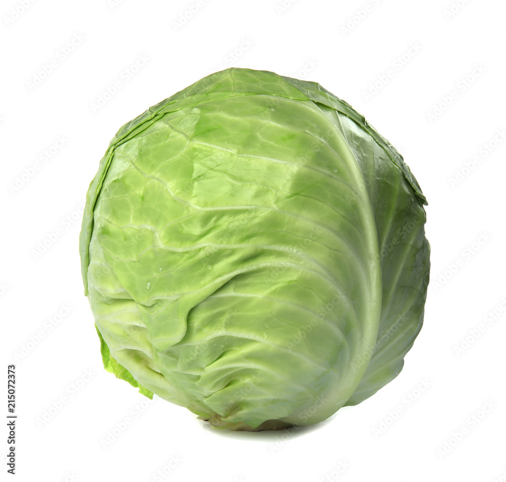 Fresh cabbage on white background. Healthy food Fresh cabbage on white background. Healthy food
