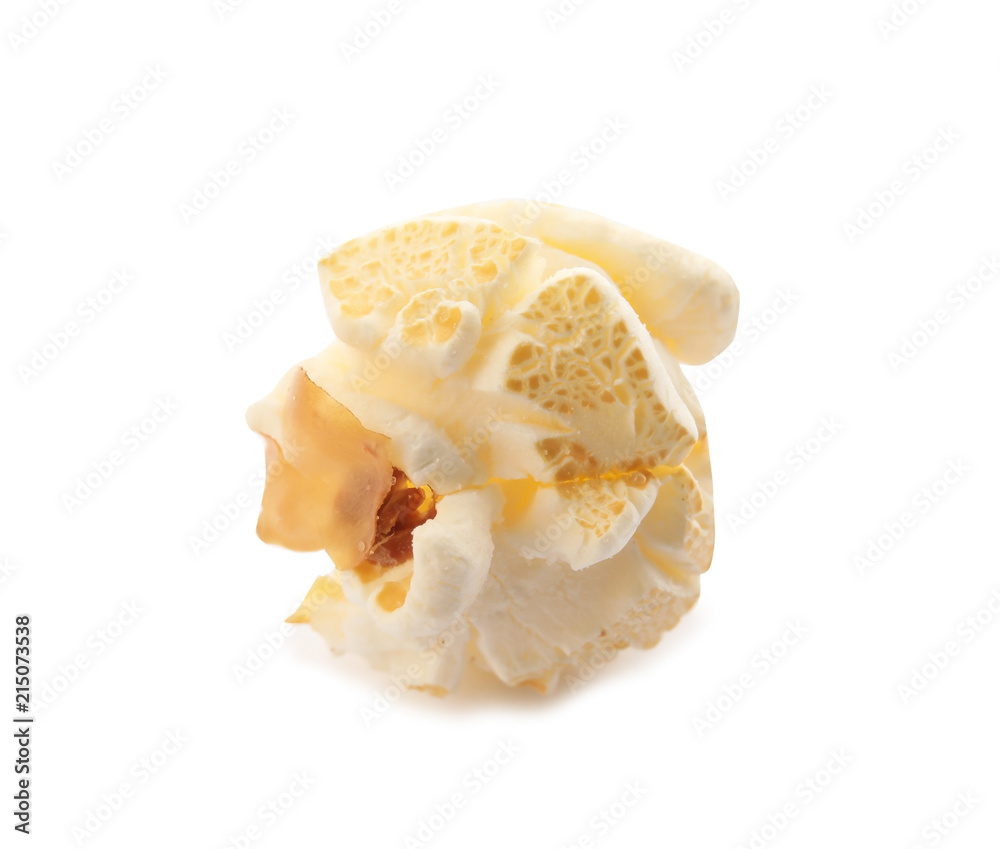 Tasty fresh popcorn on white background, closeup Tasty fresh popcorn on white background, closeup
