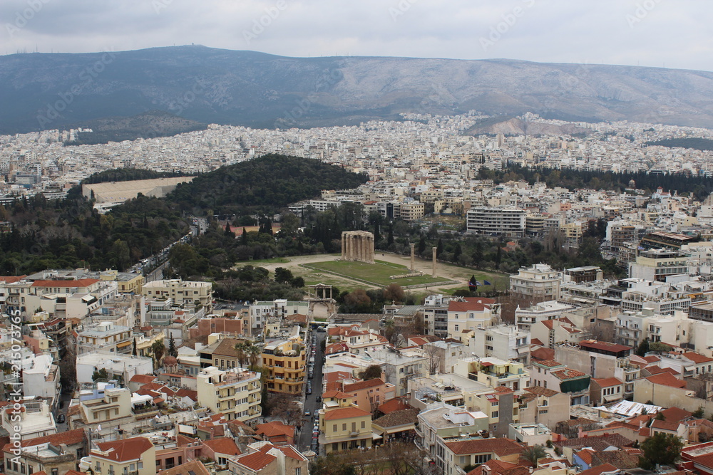 Vistar panorámica de Atenas