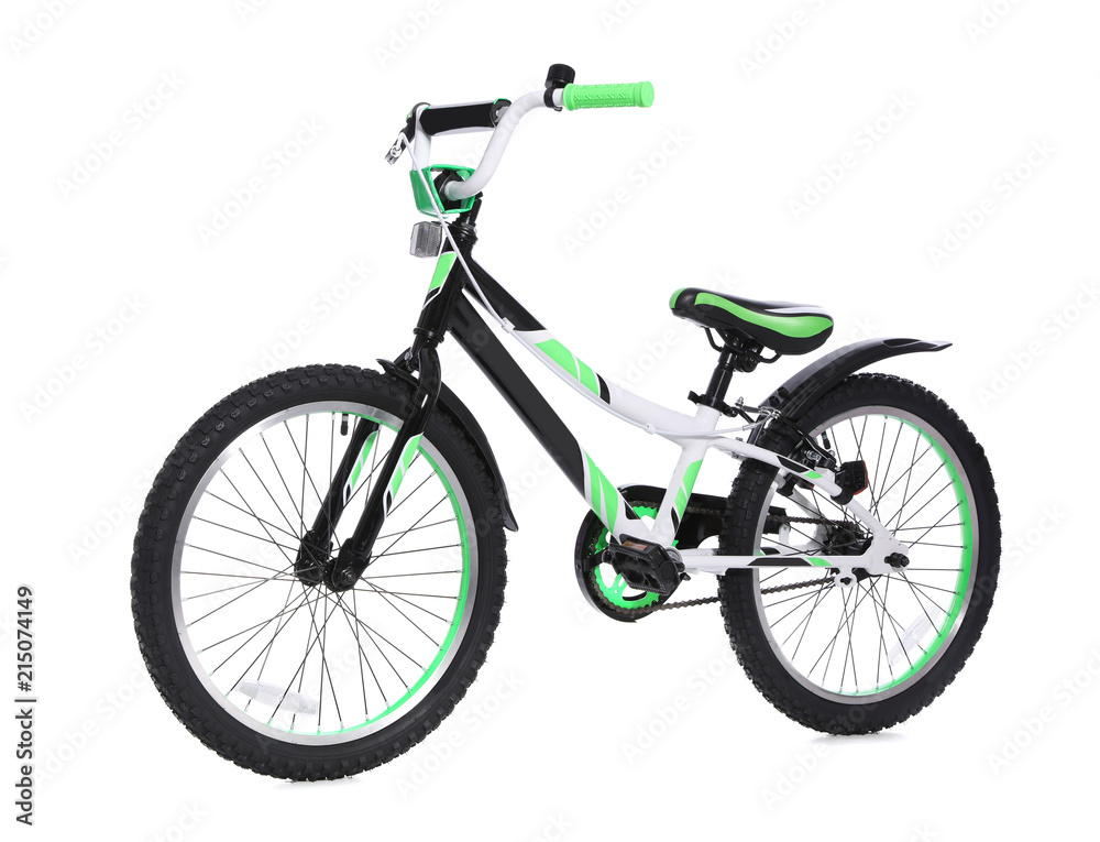 Obraz premium Modern child bicycle on white background