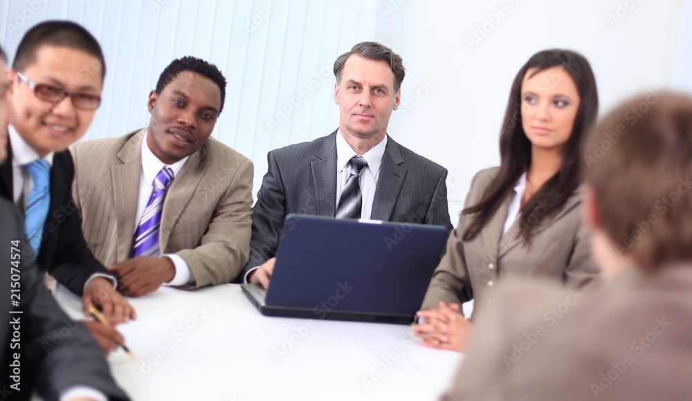 businessman and business team sitting at Desk businessman and business team sitting at Desk