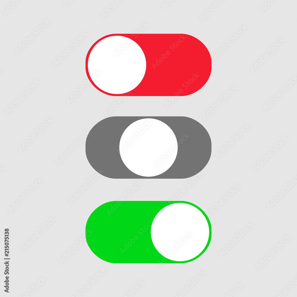 On and Off switch toggle. On and Off switch toggle.