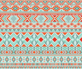 Fototapete Ethno-Muster Indianisches Tribal Muster geometrisch  © SunwArt