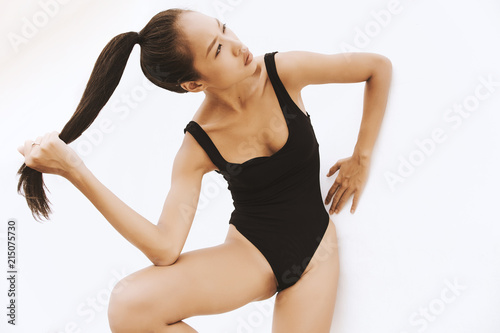 Asain model against white