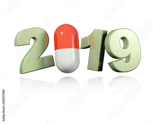 Red and White Pill 2019 design photo