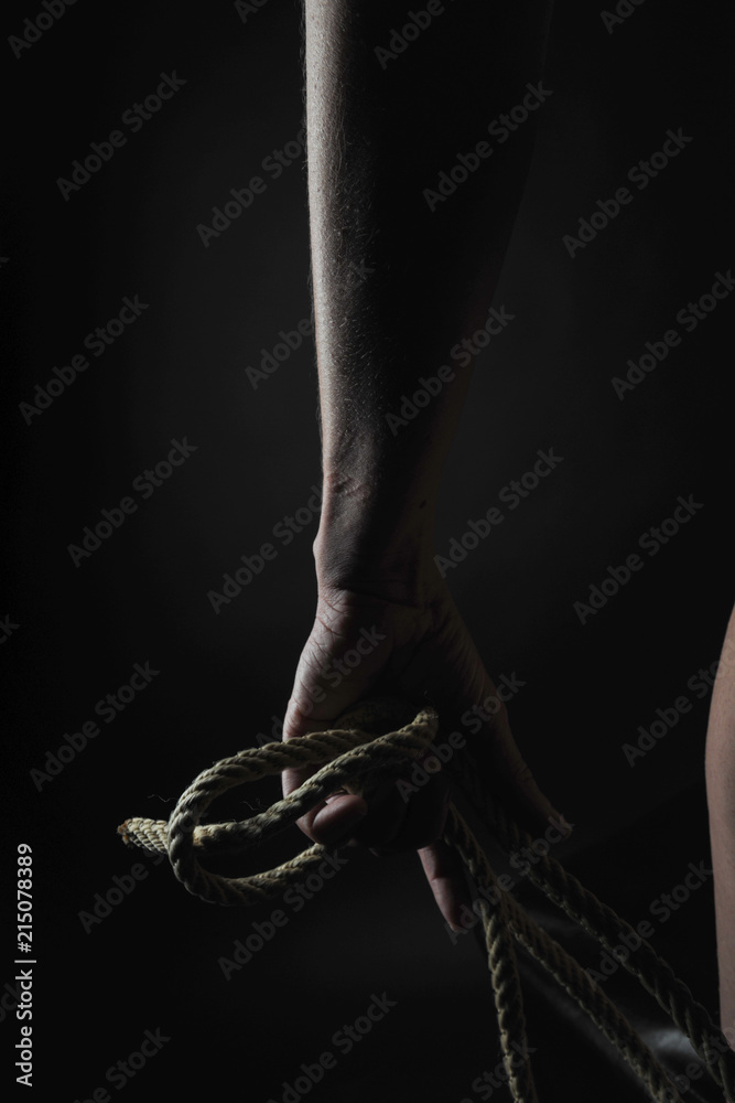 frau sexy gefesselt devot bondage bdsm körperdetails closeup foto de Stock  | Adobe Stock