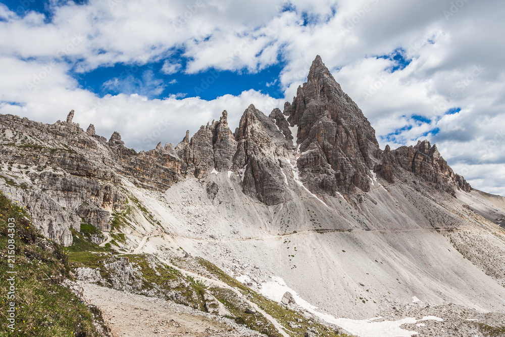 Spectacular dolomites pinnacles of Monte Paterno, Dolomites, Italy