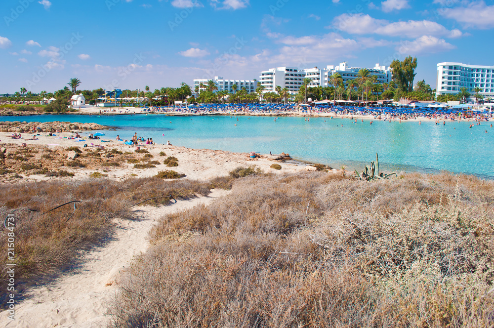 Image of Nissi beach in Agia Napa, Cyprus